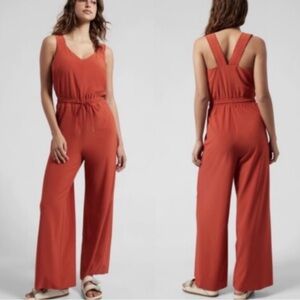 Athleta Rust Jumpsuit